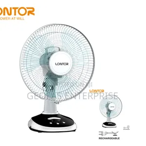 Lontor High Quality Portable Rechargeable Table Fan