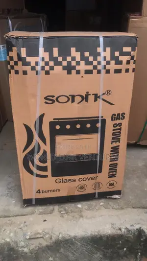 Sonik 4 Gas Burner Standing Cooker Automatic IGNNESION