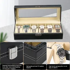 Display 6 Slots Watch Rings Bracelets Storage Box