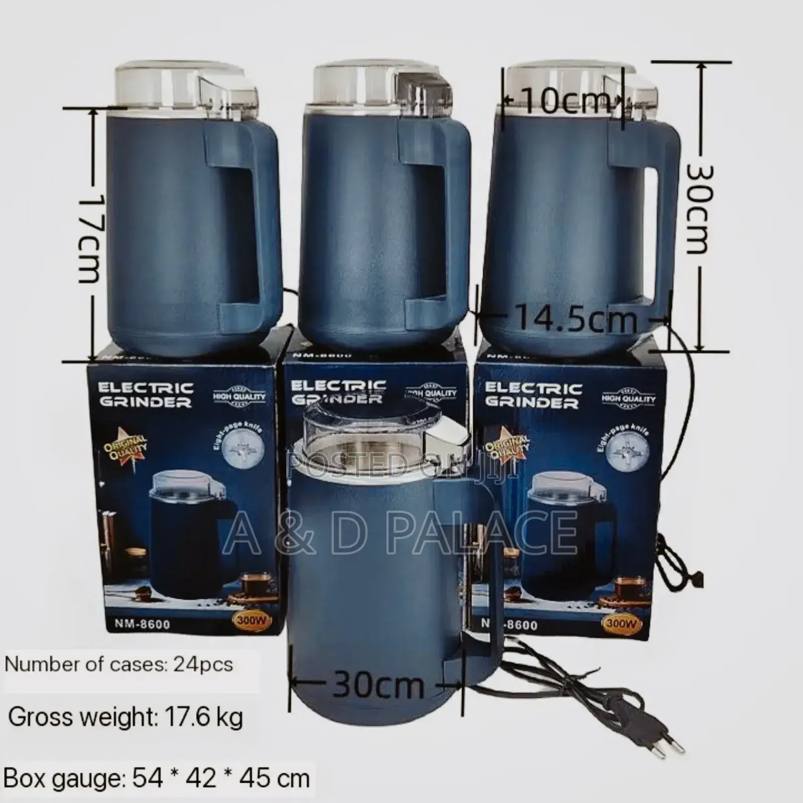 300watt High Tech Dry Stuff Electric Grinder With 8 Blade