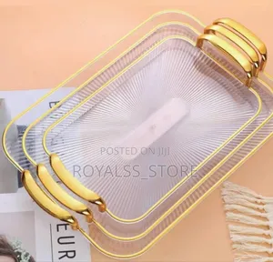 3 in 1 Rectangular Acrylic Tray Set
