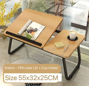 Removable Folding Bed Reading Table/Desk With Cup Holder