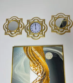 Modern Decorative Mirror With Clock
3 Set