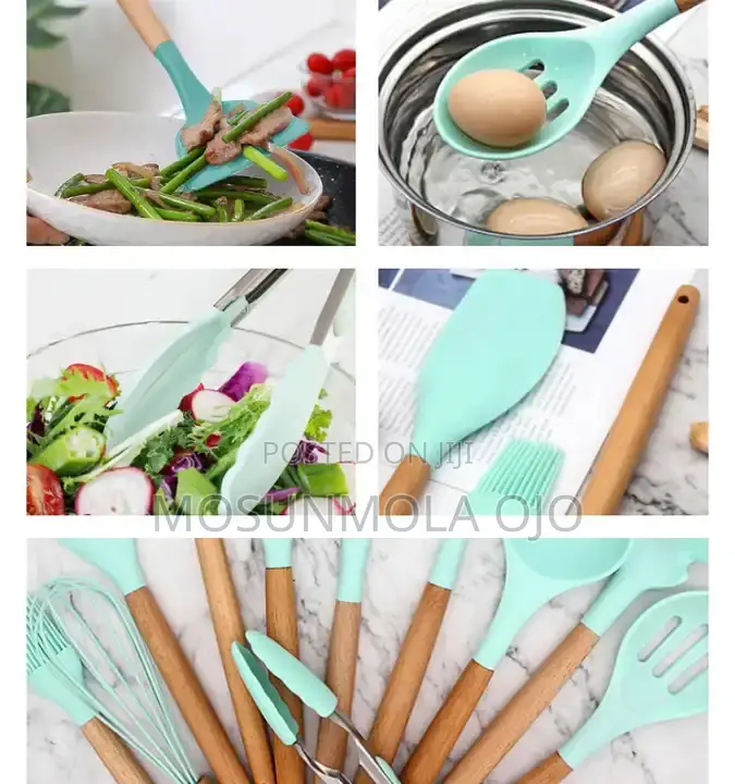 Silicone Kitchen Utensils Cooking Sets
