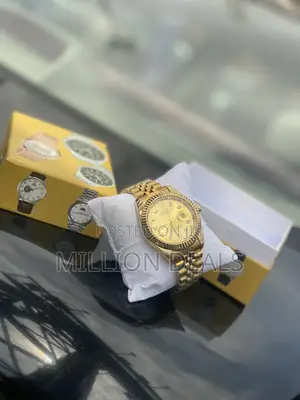 Bracelet Strap Men’S Wrist Watch Gold