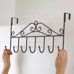 Hooks Iron Hook Over Door Metal Hanger Bracket Towel Hat