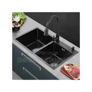 Complete Set Kitchen Sink With Mixer Tap Hot and Cold