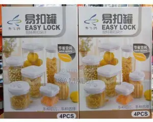 Easy Lock Large Kitchen Storage Container Set 4pcs