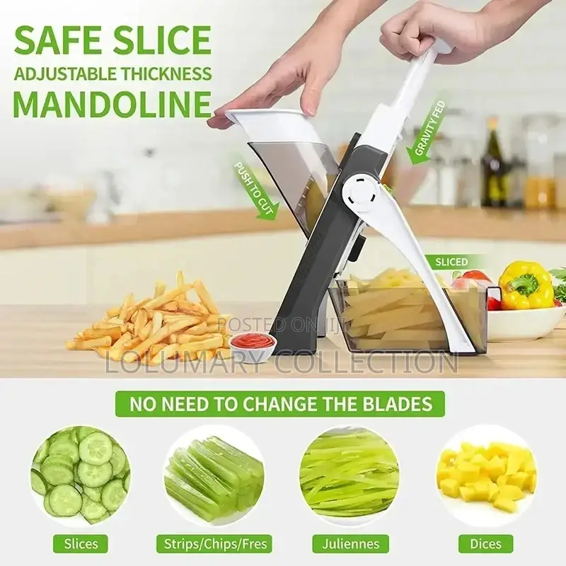 Mandoline Vegetable Cutter – Multi-Functional Food Slicer