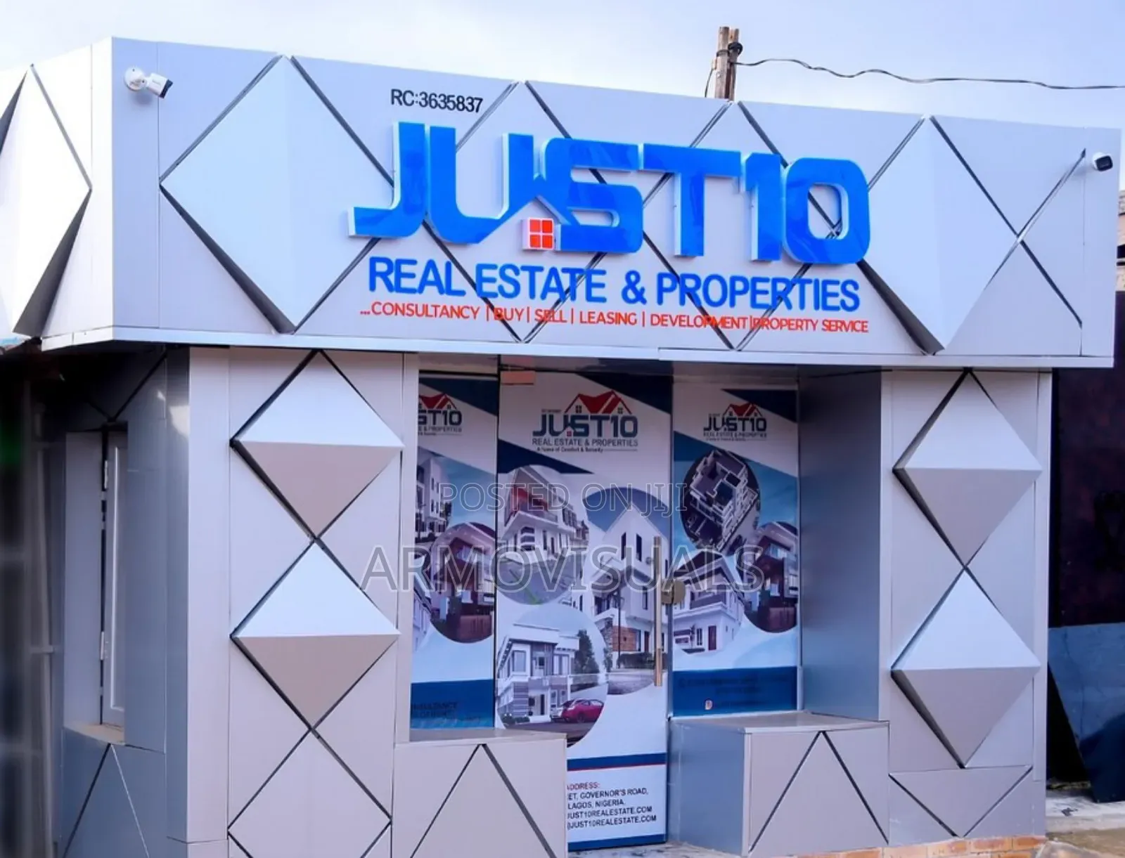 3D Signage Cladding With LED Lightening