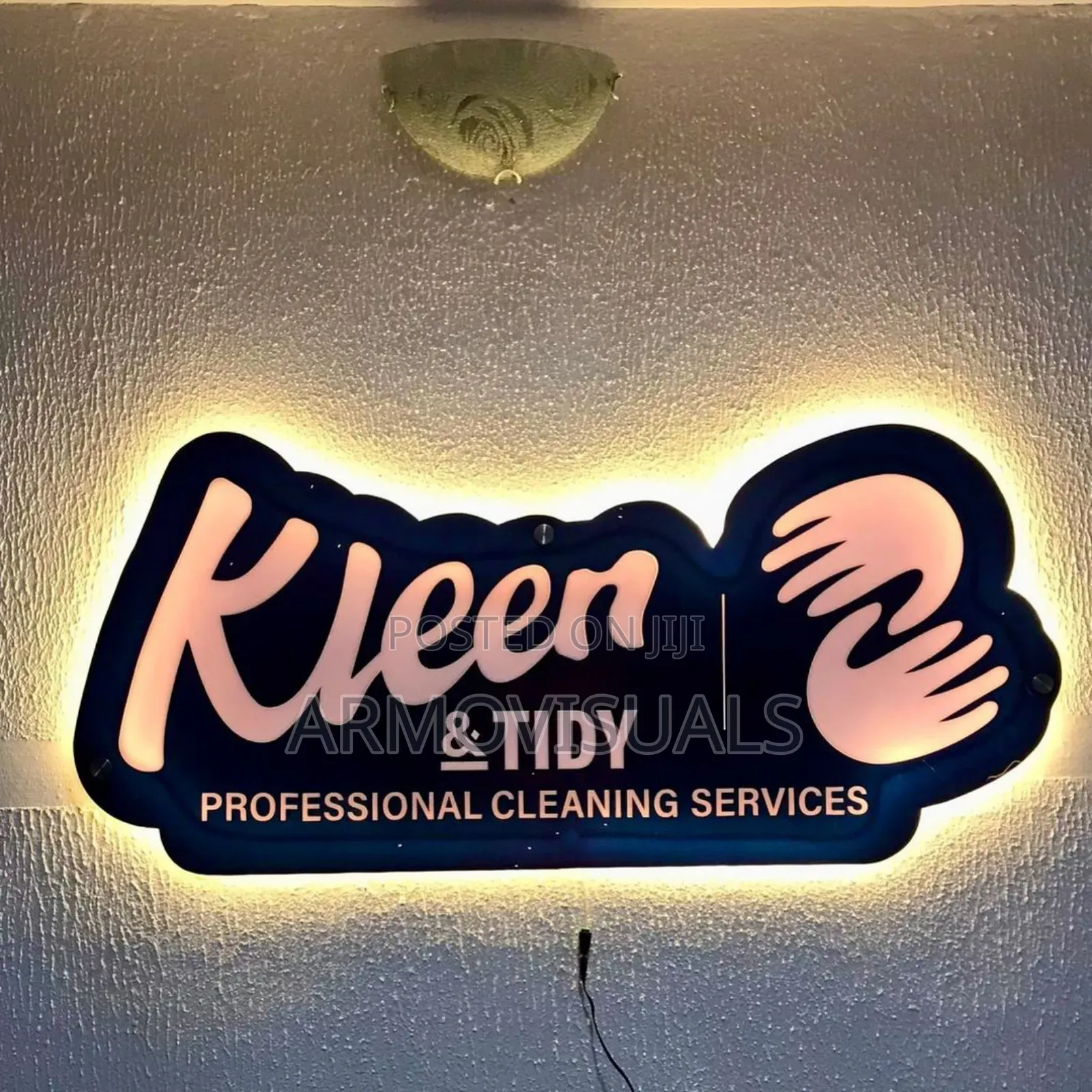 3D Signage Cladding With LED Lightening