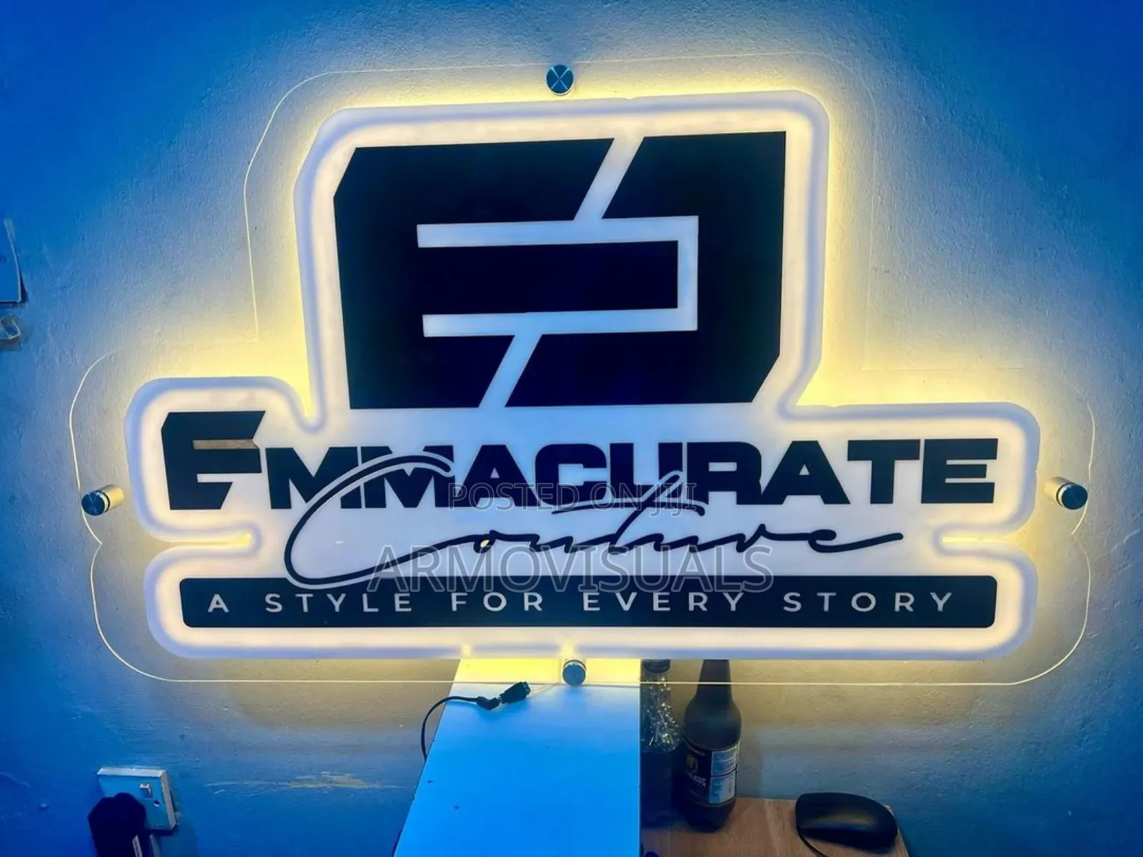 3D Signage Cladding With LED Lightening