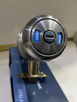 Keyless Vacant Engage Knob Lock Set - Stainless Steel