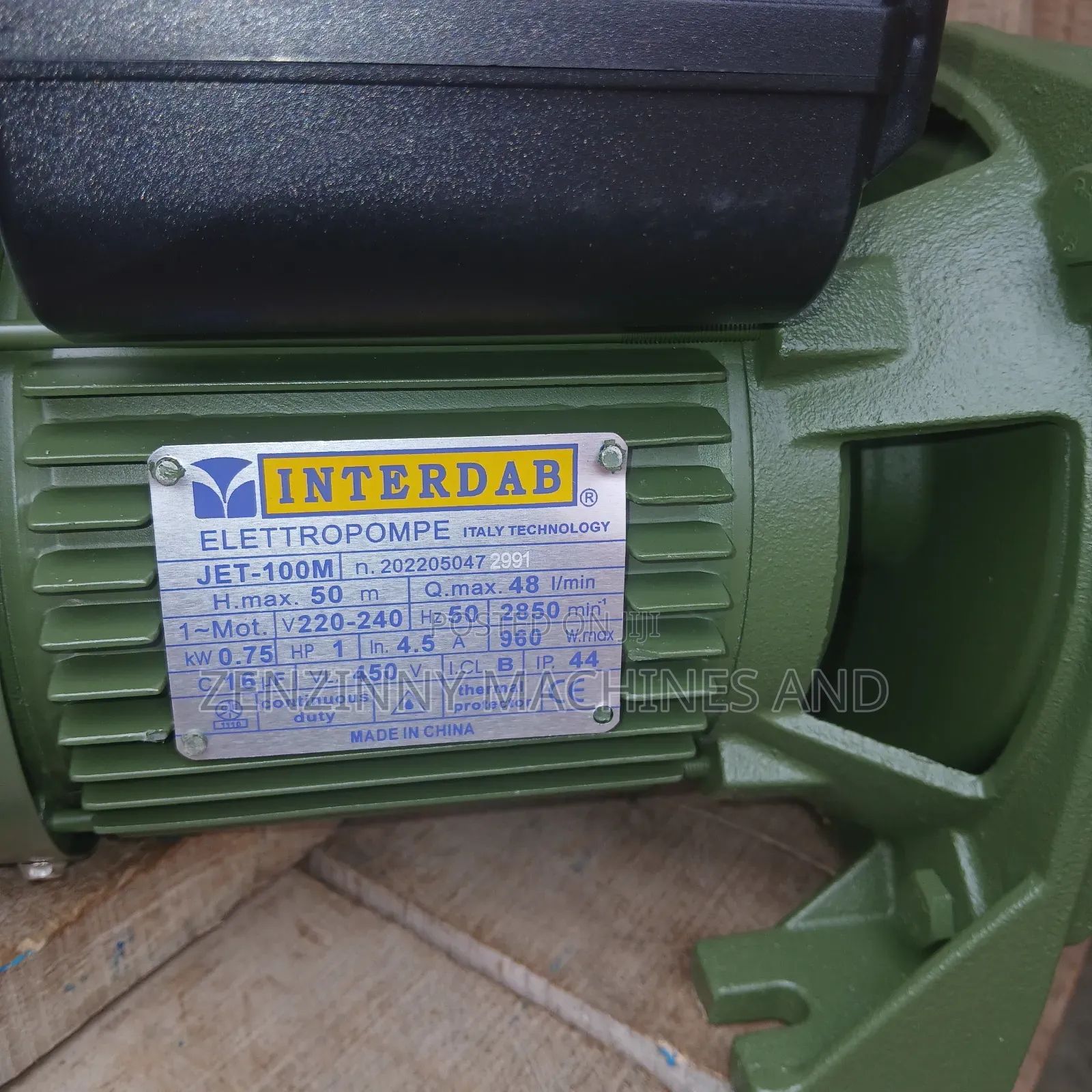 1hp Interdab Pumping Machine