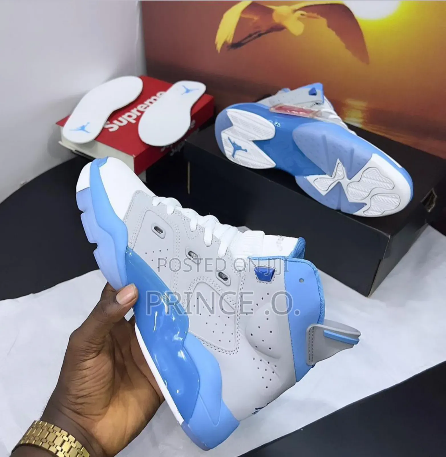 Nik Air Jordan Blue  Sneakers