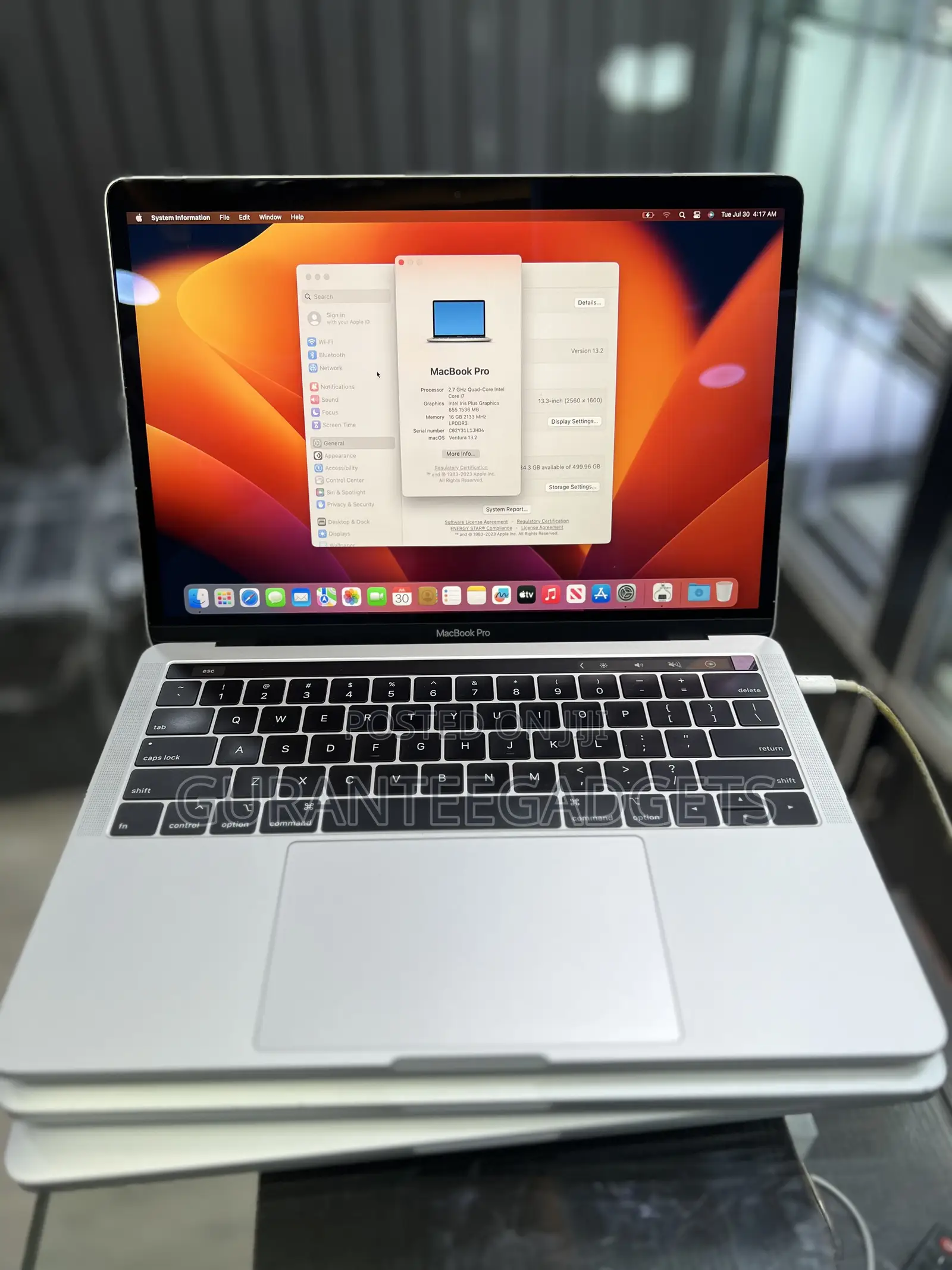 Laptop Apple MacBook Pro 2018 16GB Intel Core I7 SSD 512GB