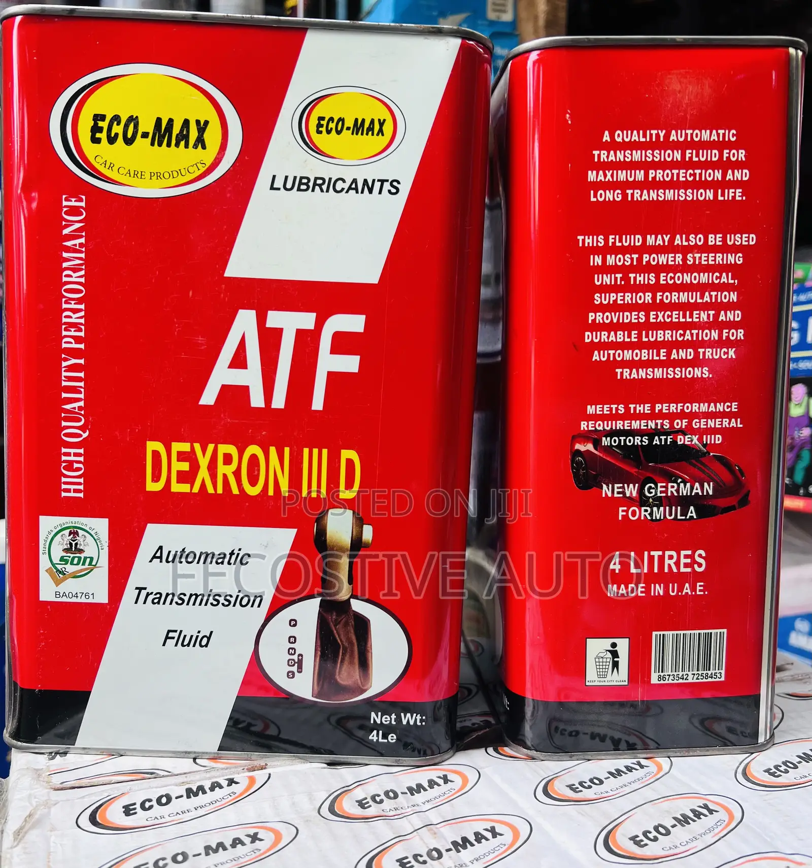 Ecomax Dexron III Automatic Transmission Fluid