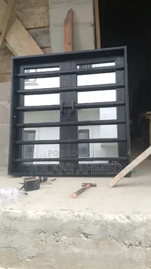 Black Casement Window With Burglary