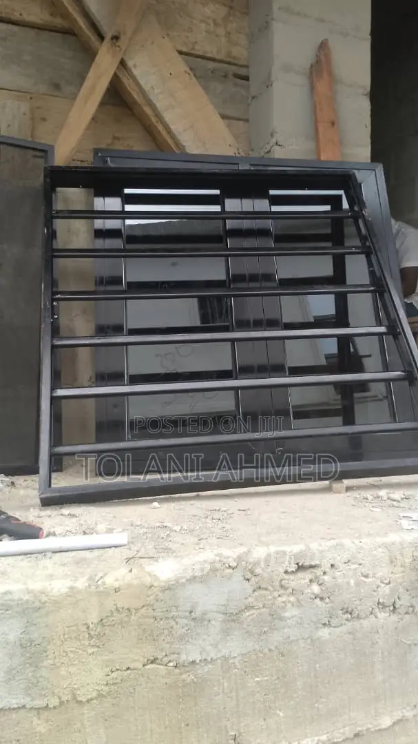 Black Casement Window With Burglary