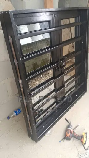 Black Casement Window With Burglary