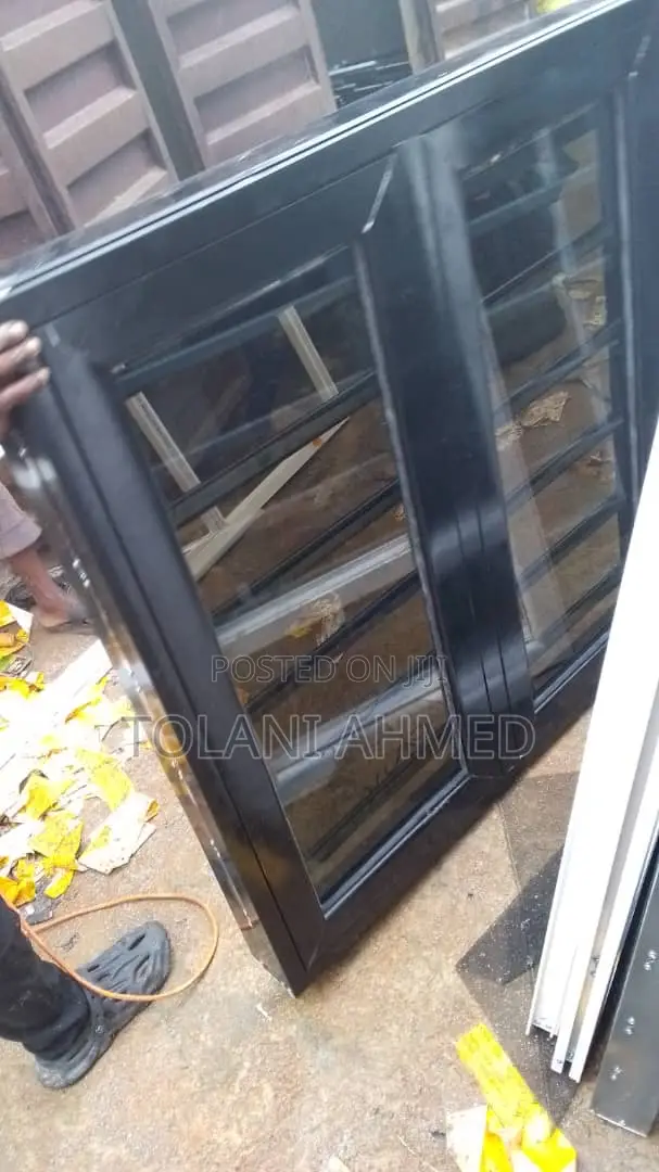 Black Casement Window With Burglary