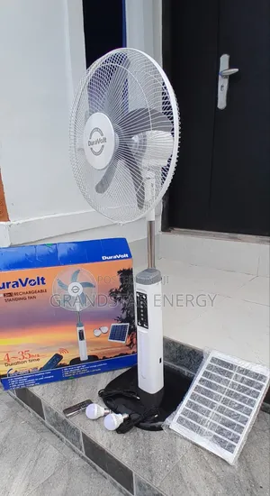 16" Rechargeable Solar Fan (Duravolt Ac/Dc)