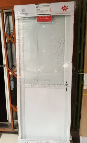 Toilet and Bathroom Door