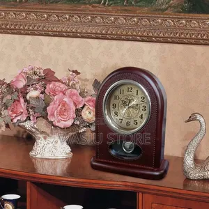 Photo - Modern Decorative Table Clock With Pendulum Desk Clock