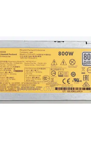 HP 800W 80+ Platinum Server Power Supply