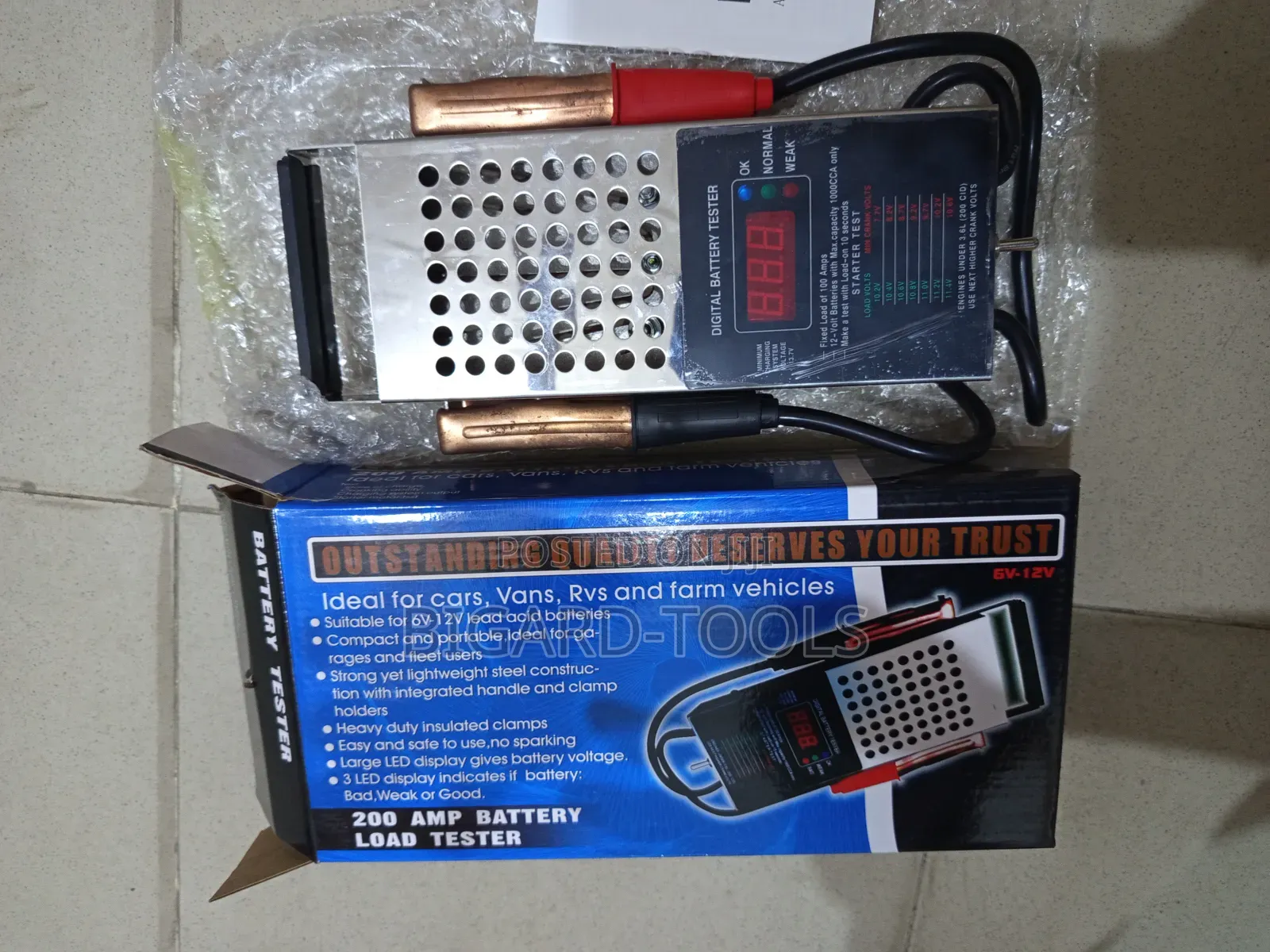Battery Tester (Digital)200ahmps