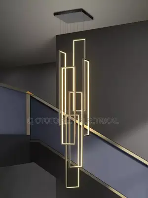 Black and Gold Available Staircase Light Adjustable