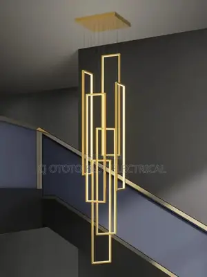 Black and Gold Available Staircase Light Adjustable