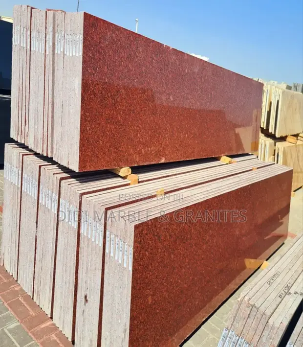 Ruby Red Granite Slab for Staircase in Orile Building Materials