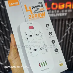 LDNIO SC4407 4 Power Socket And Charger 2500w
