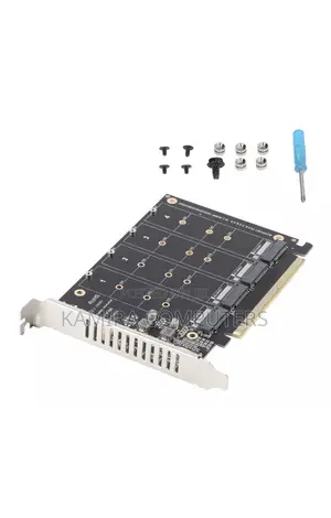 M.2 NVME SSD to PCIE X16 Adapter 4 Port High Speed 4x32gbps