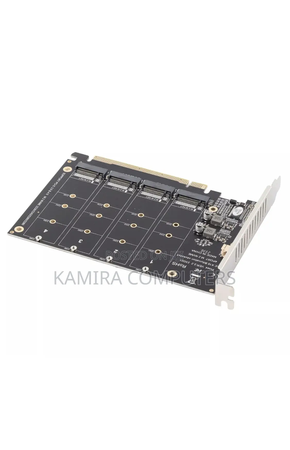 M.2 NVME SSD to PCIE X16 Adapter 4 Port High Speed 4x32gbps