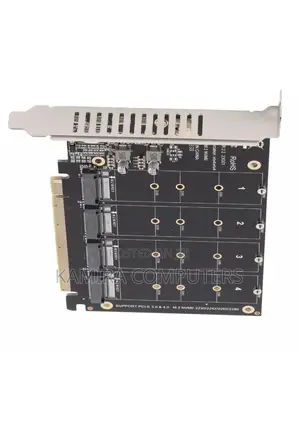 M.2 NVME SSD to PCIE X16 Adapter 4 Port High Speed 4x32gbps