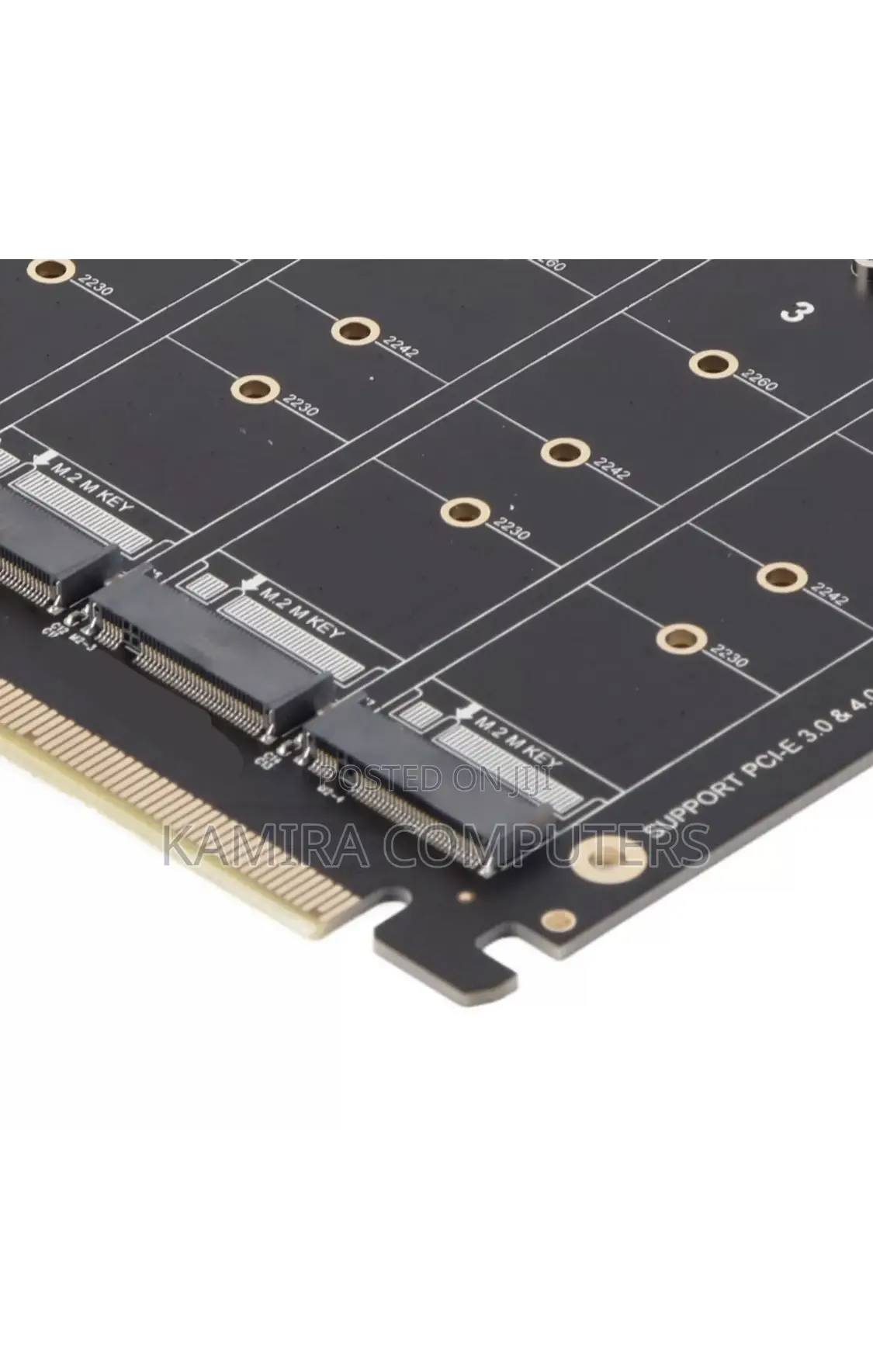 M.2 NVME SSD to PCIE X16 Adapter 4 Port High Speed 4x32gbps