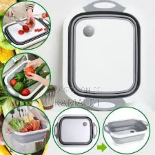 3 in 1 Multifunctional Foldable Chopping Board With Bowl