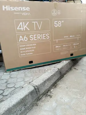 Hisense Tv 58a6n Uhd Smart Tv, 3 Hdmi, 2 Usb, 1 Av,