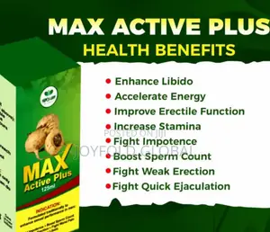 Max Active Plus - Fight Impotence, Weak Erection, Waist Pain