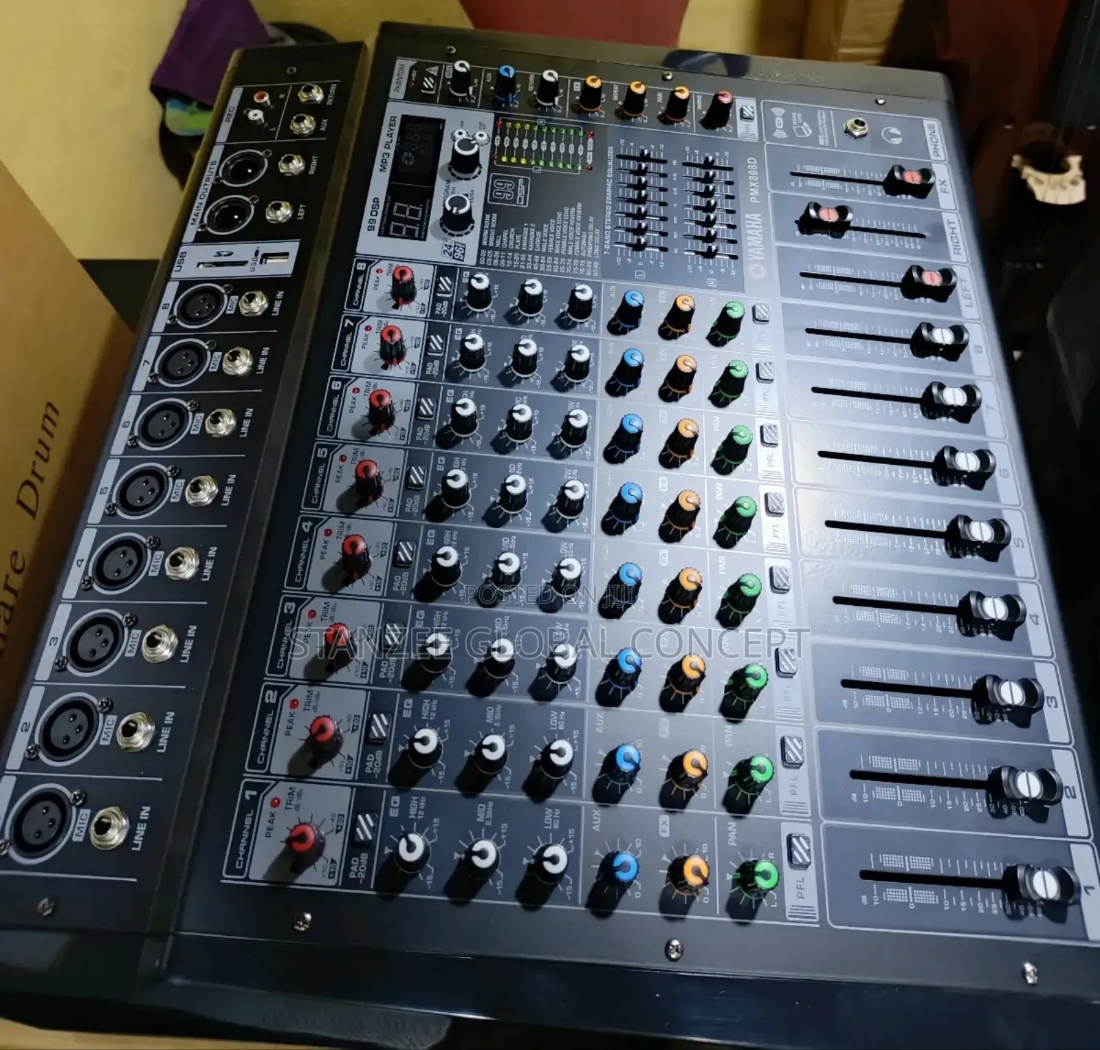 Yamaha 8 Channel Powered Mixer