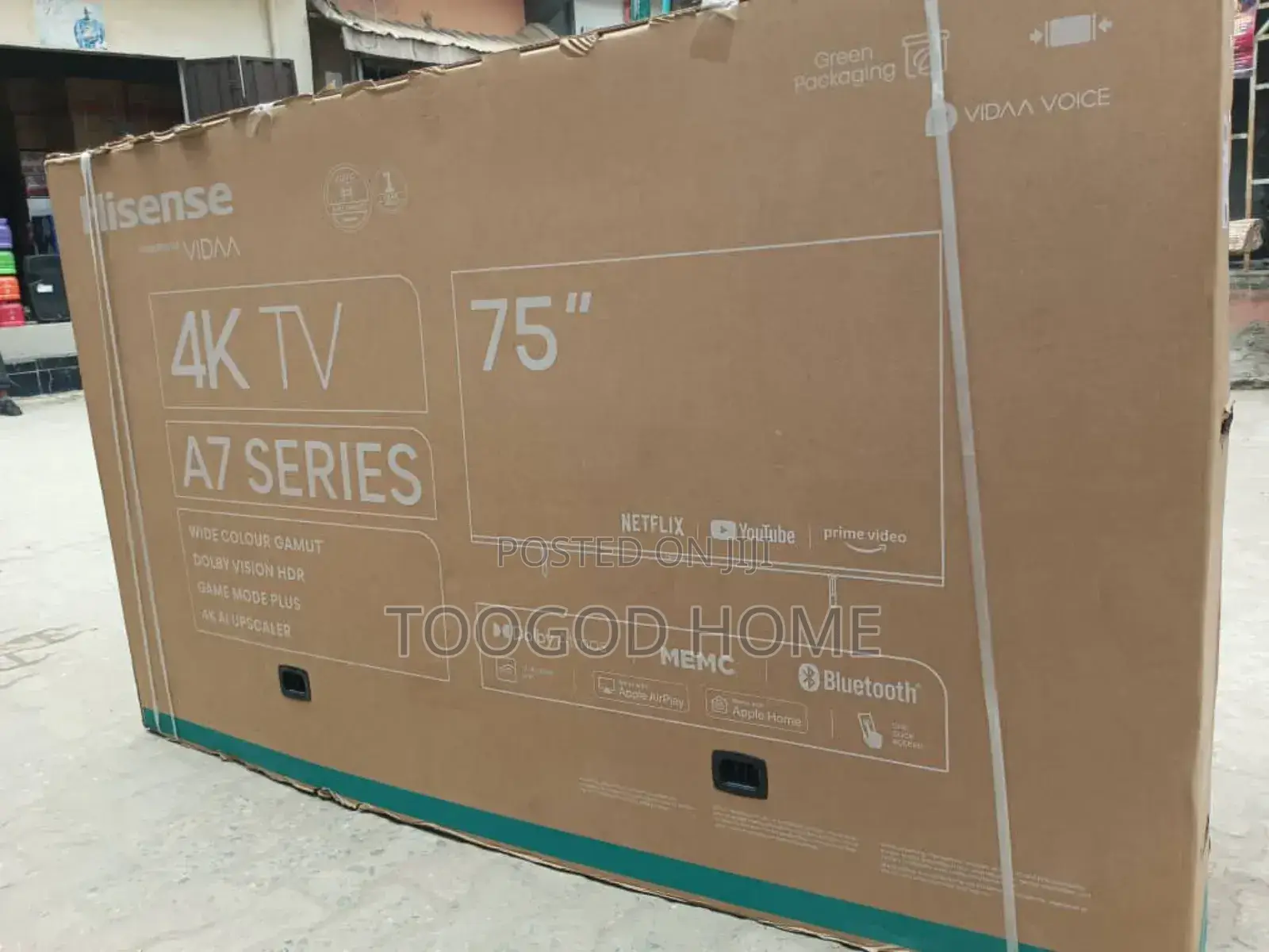 Original 75 Inches Hisense Smart Tv