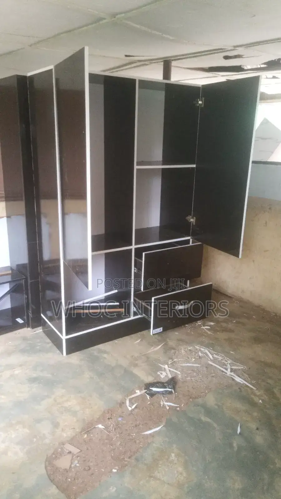 Black Double Faced Wardrobe