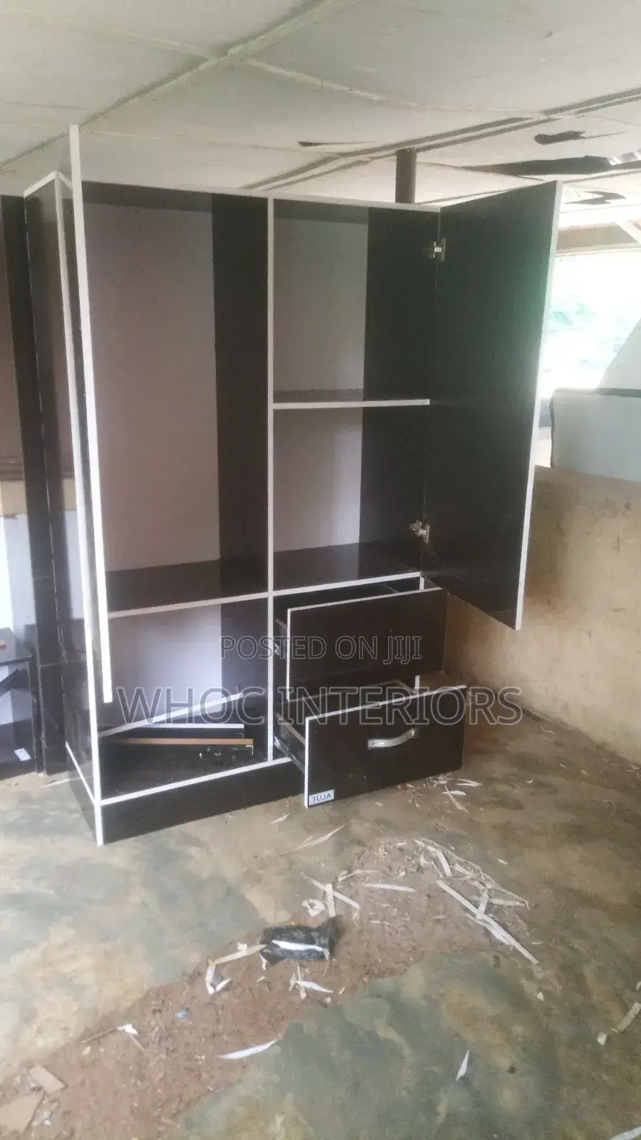 Black Double Faced Wardrobe