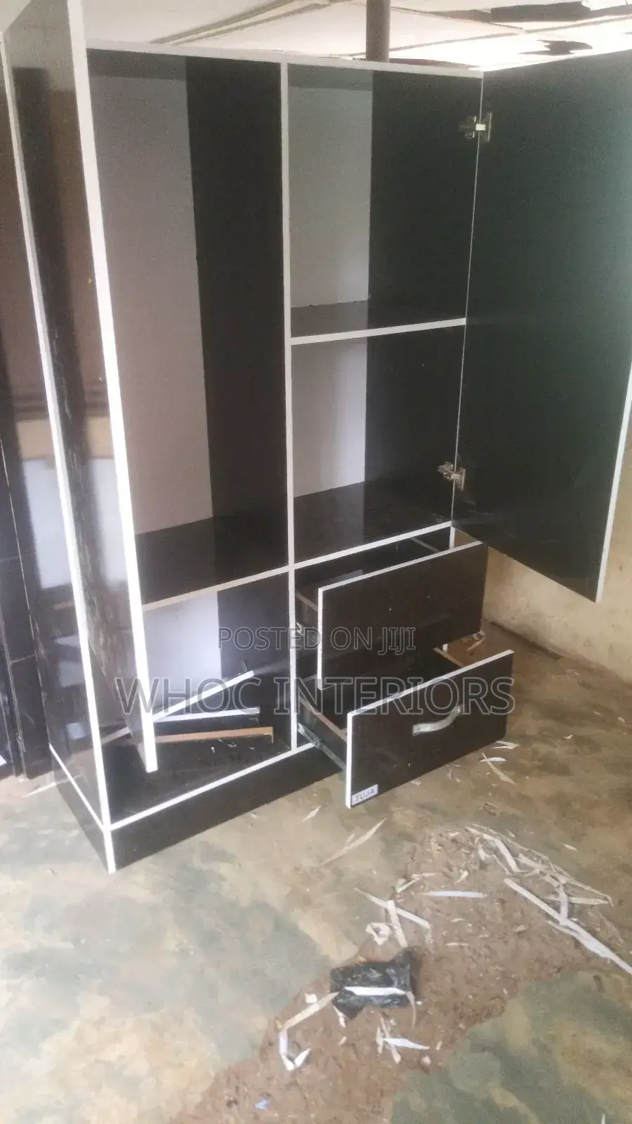 Black Double Faced Wardrobe