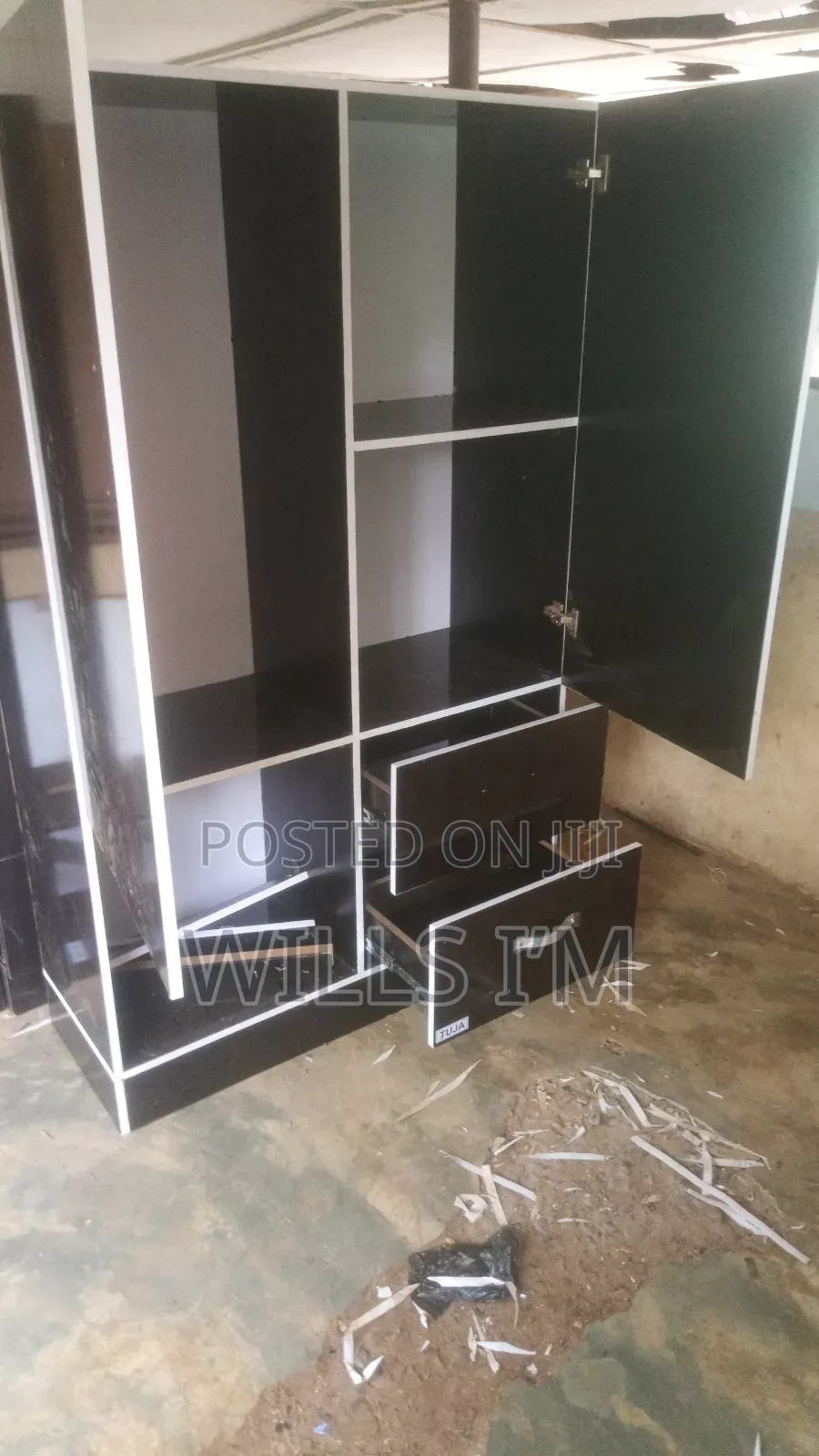 Black Double Faced Wardrobe