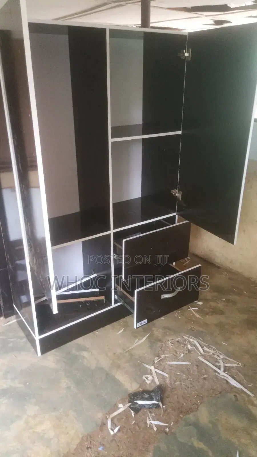Black Double Faced Wardrobe