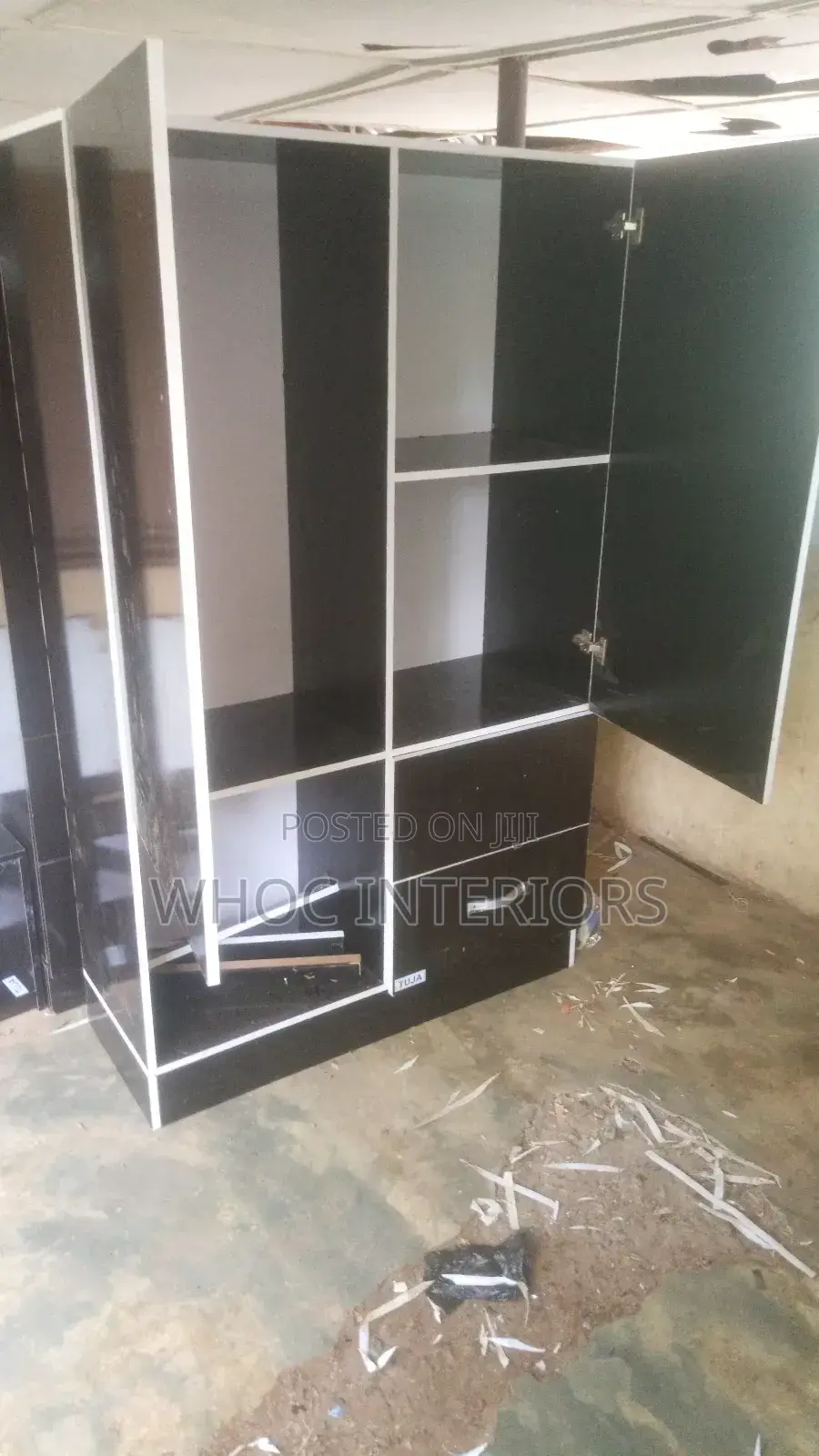 Black Double Faced Wardrobe