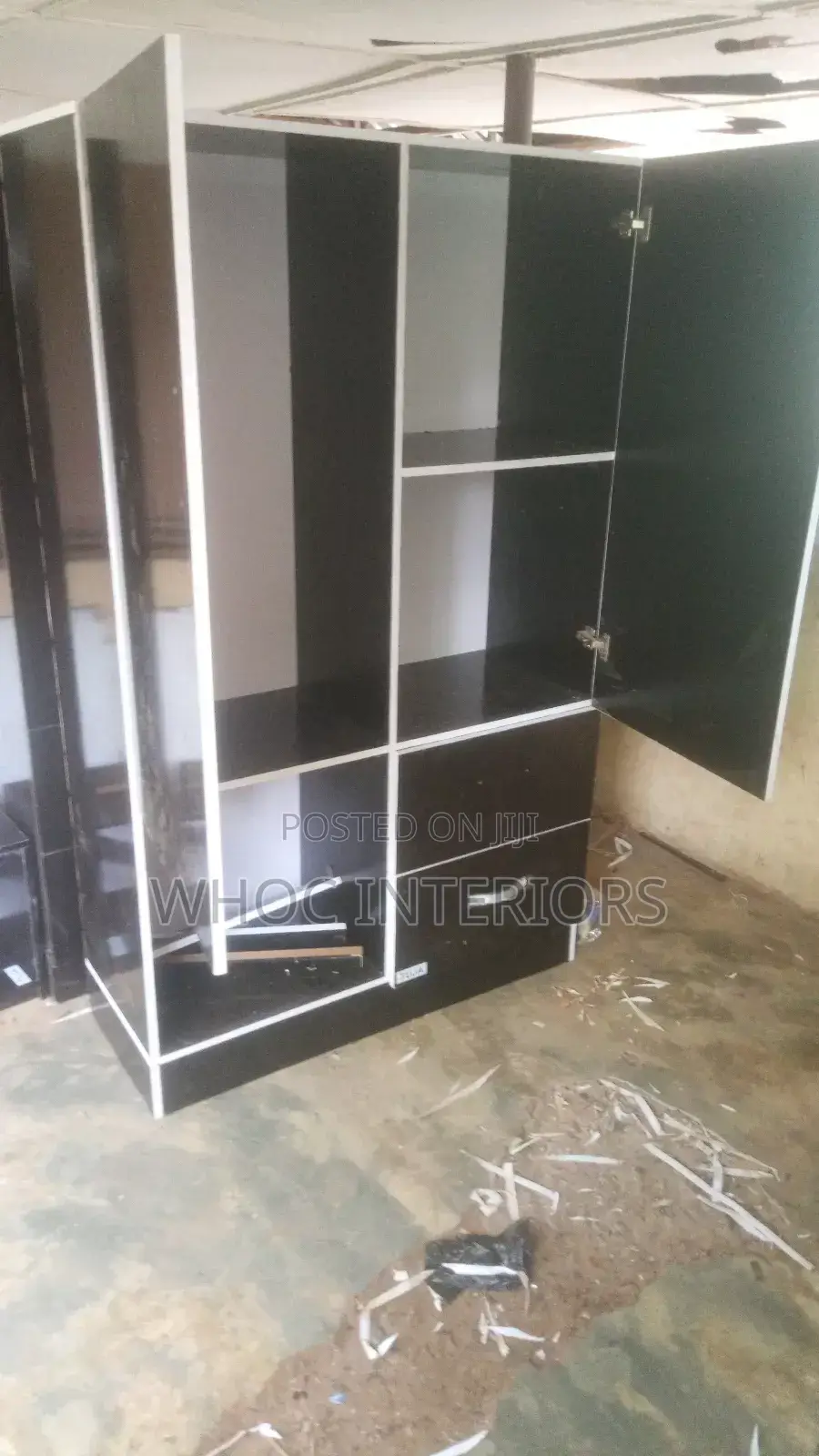 Black Double Faced Wardrobe